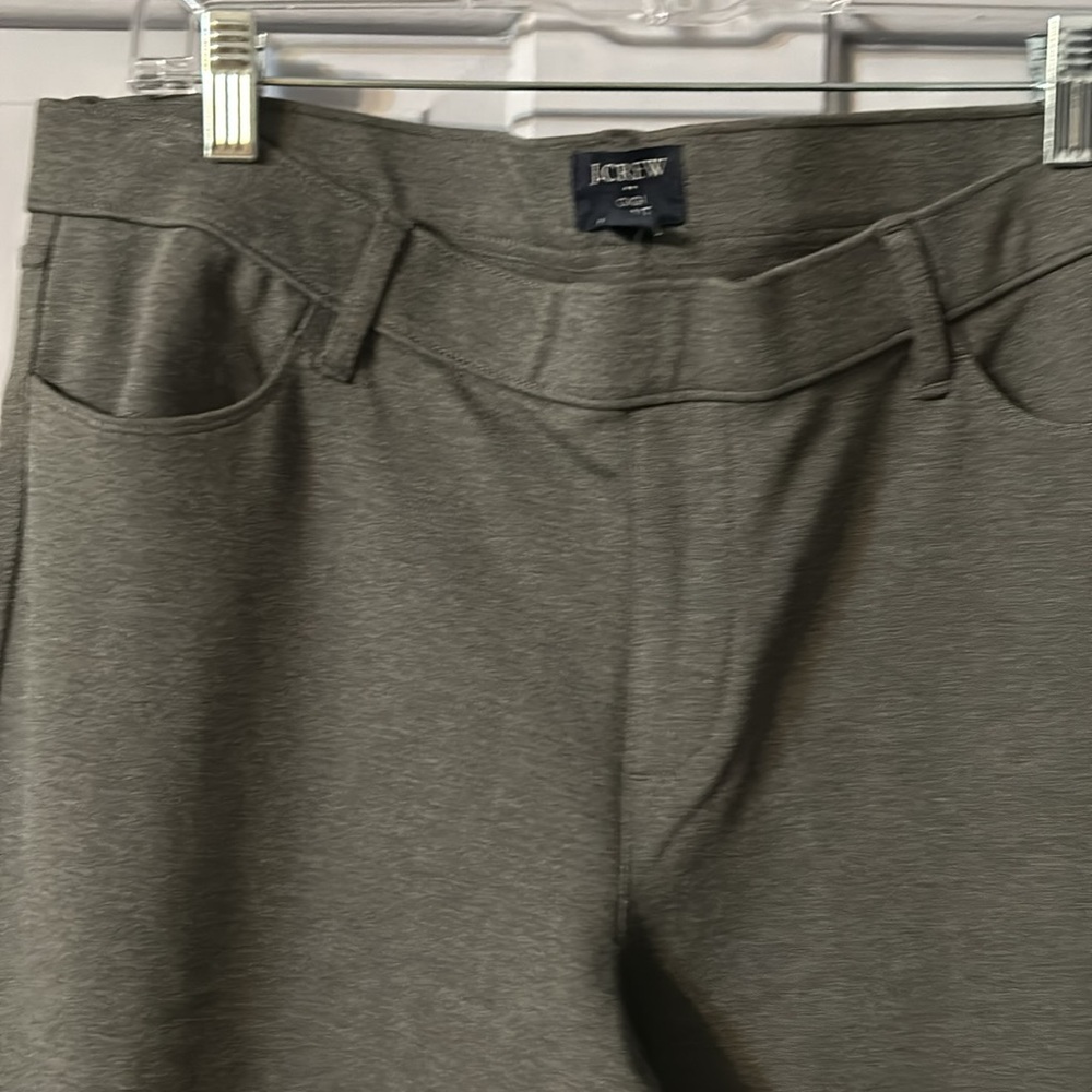 J Crew Gray Straight Leg Ponte Knit Pant - Picture 2 of 5